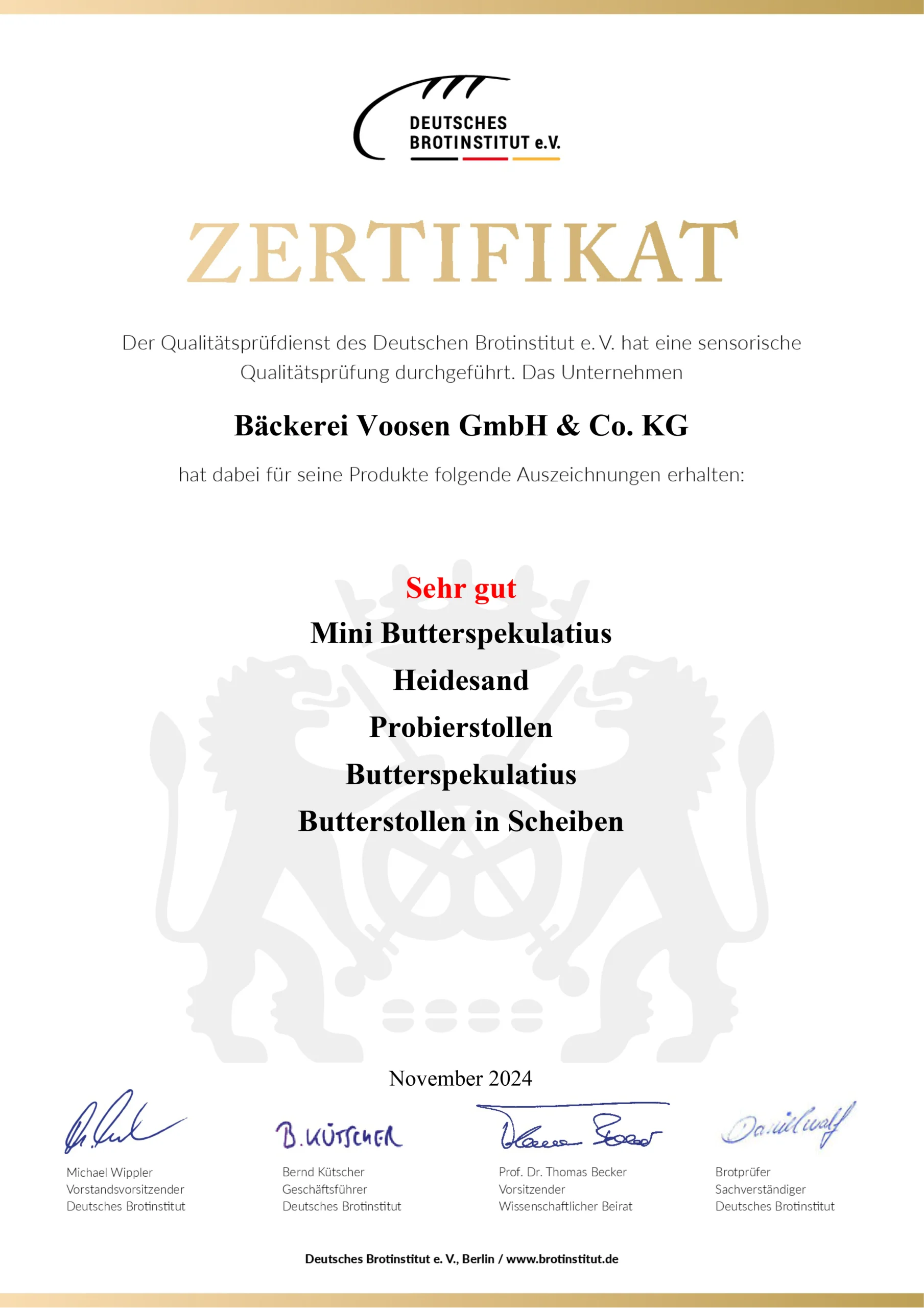 Gebaeckauszeichnung 2024